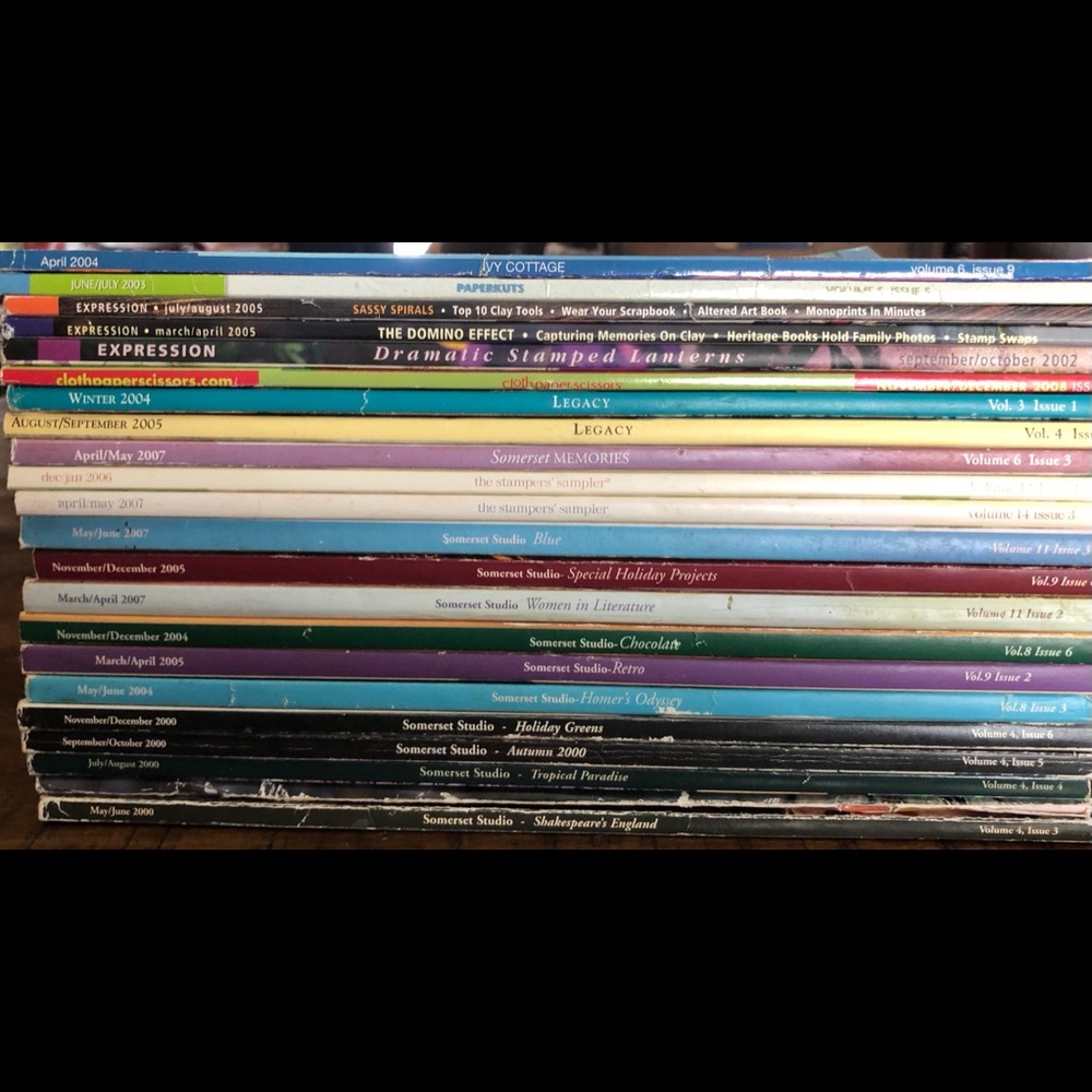 Somerset Studio and misc craft magazines vintage